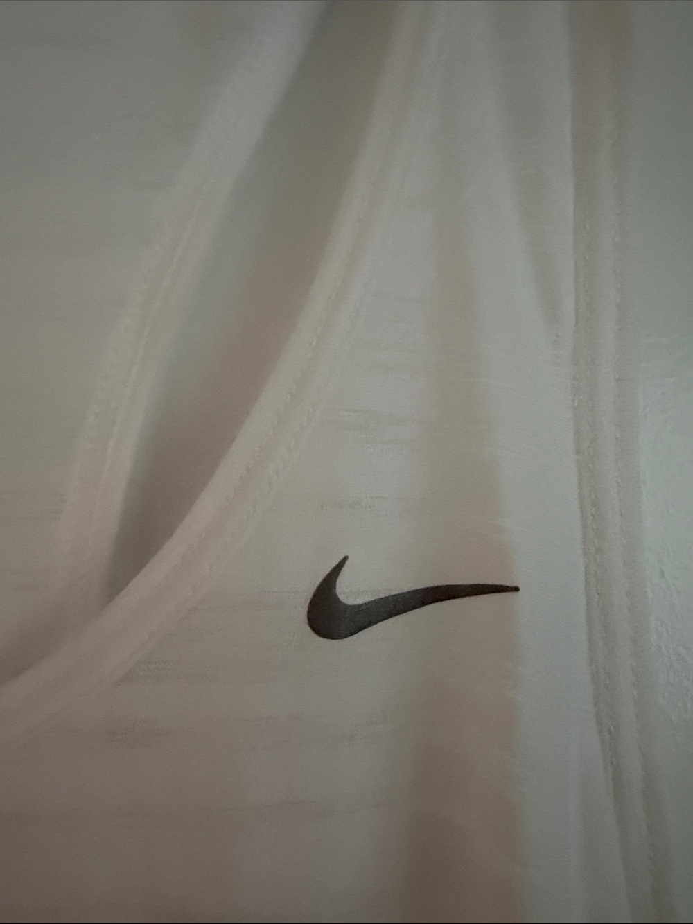 Nike White Dri-FIT Mesh Racerback Tank - Picture 5 of 10